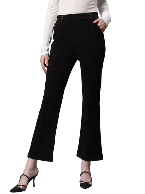 Buy Louis Philippe Black Trousers Online - 805374 | Louis Philippe