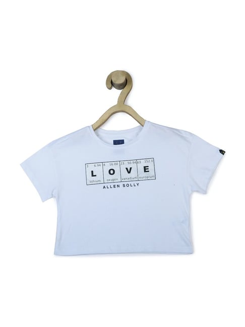 Allen Solly Junior Blue Cotton Graphic Top