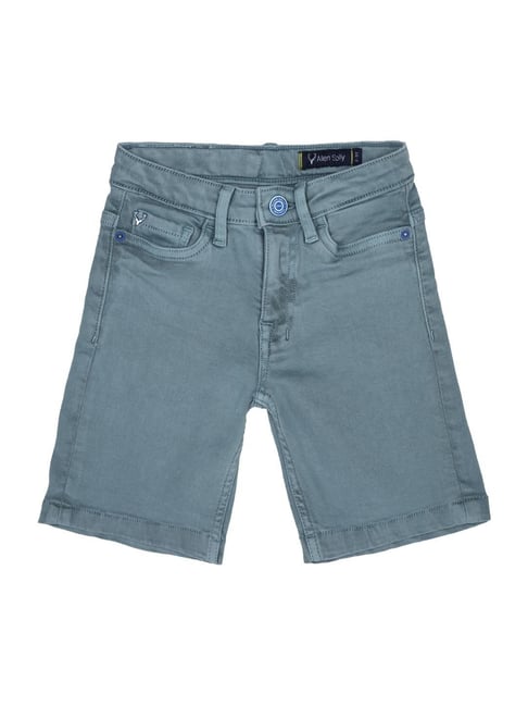 Allen Solly Junior Blue Cotton Regular Fit Shorts