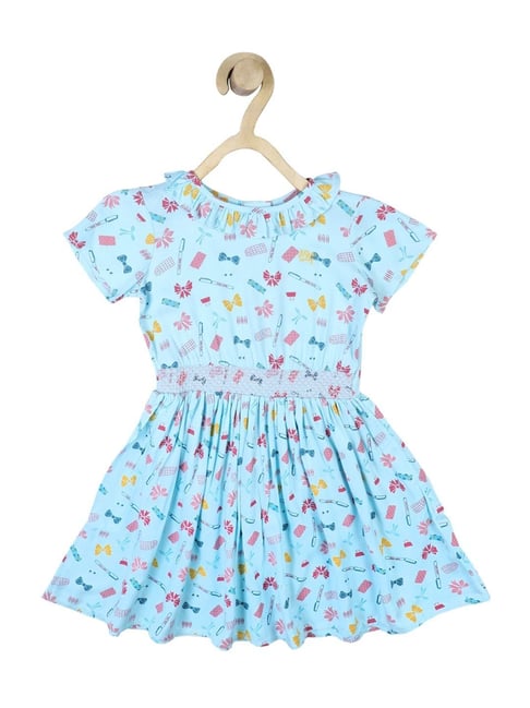 Allen Solly Junior Blue Printed Dress