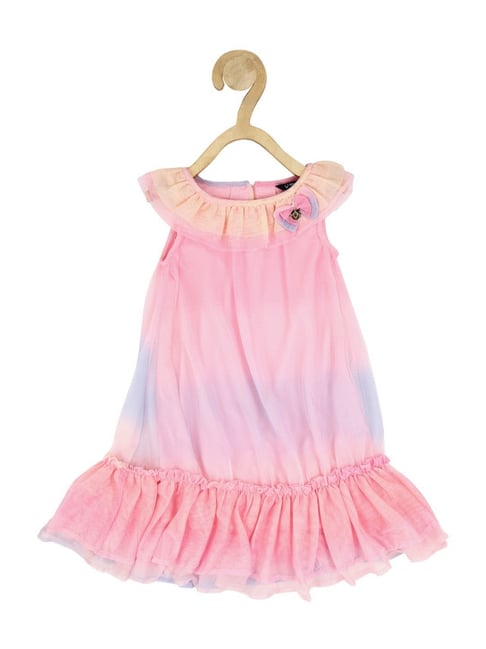 Allen Solly Junior Pink & Orange Regular Fit Dress