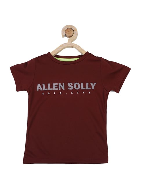 Allen Solly Junior Maroon Regular Fit T-Shirt