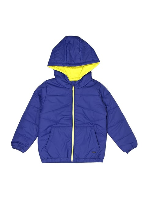 Wingsfield Kids Royal Blue Regular Fit Full Sleeves Quilted Jacket