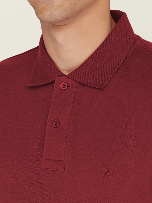 Buy XYXX Maroon Polo T-Shirt for Men's Online @ Tata CLiQ