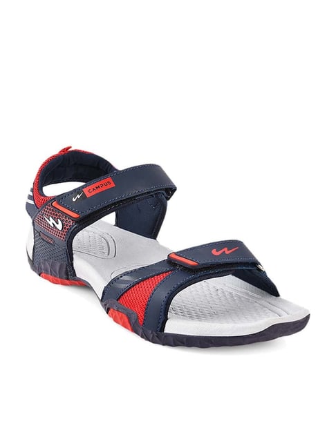 Buy Navy Blue & Grey Sandals for Men by CAMPUS Online | Ajio.com