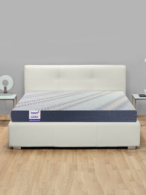 Livpure Lumbar Grey Terry Single HR Foam Mattress with 3D Sleeptech