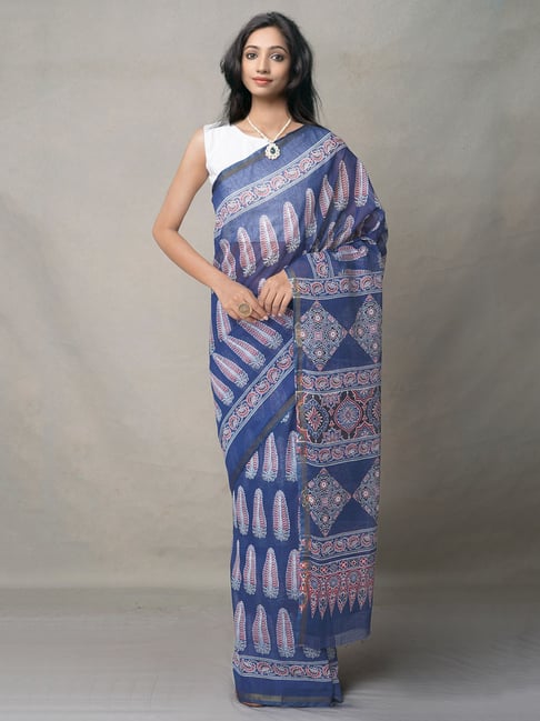 Buy Indigo Blue Banarasi Saree online-Karagiri – Karagiri Global