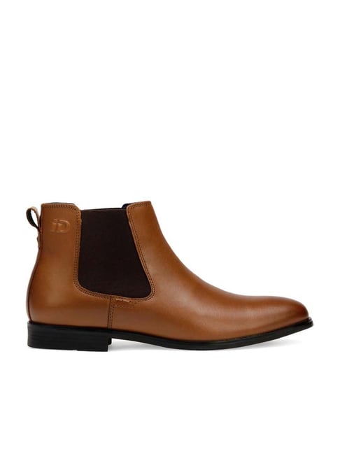 ID Men's Tan Chelsea Boots