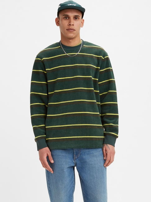 Buy Levi's Green Cotton Regular Fit Printed Sweatshirt for Mens Online @  Tata CLiQ