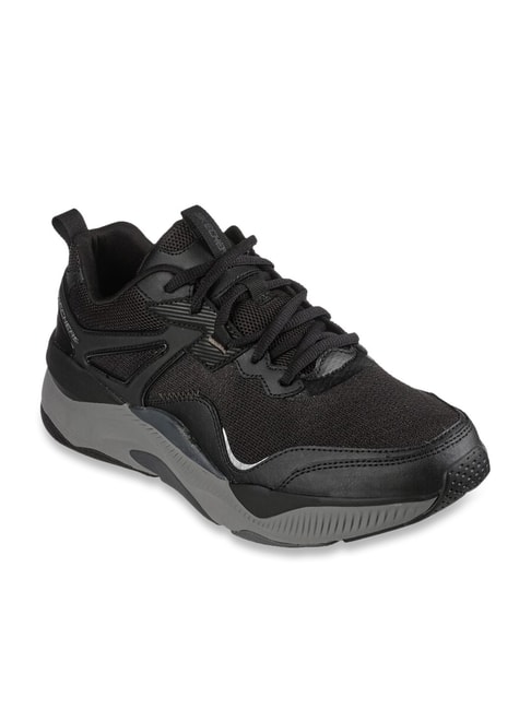 Buy Skechers Men's Sport Black Derby Shoes for Men at Best Price @ Tata ...