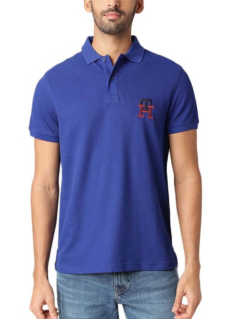 Tommy Hilfiger Bold Blue Regular Fit Polo T-Shirt