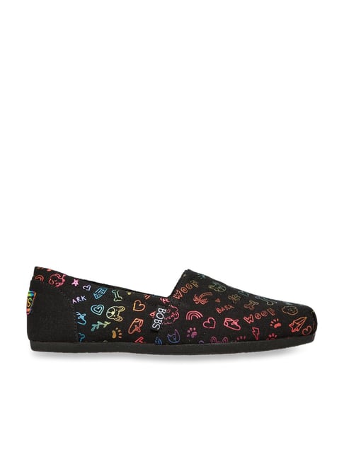 bobs black slip ons