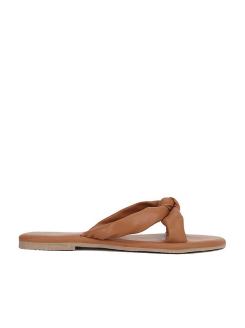 Buy Forever 21 Women's Brown Cross Strap Sandals for Women at Best