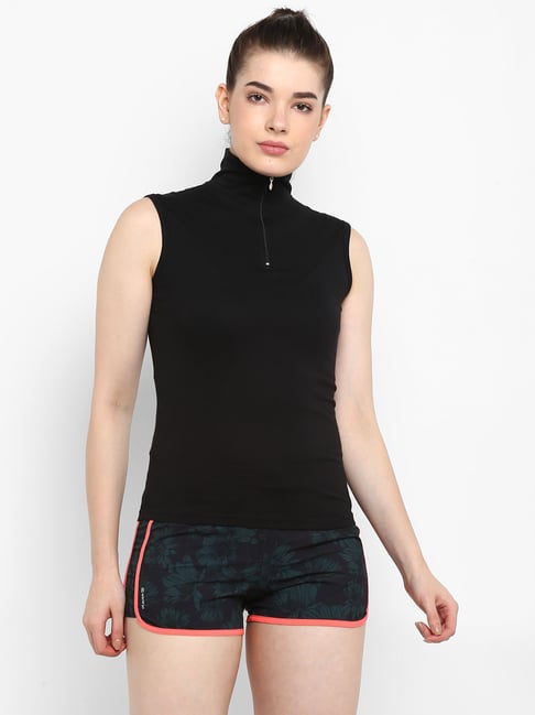 Appulse Black Cotton Slim Fit T-Shirt-picture-25
