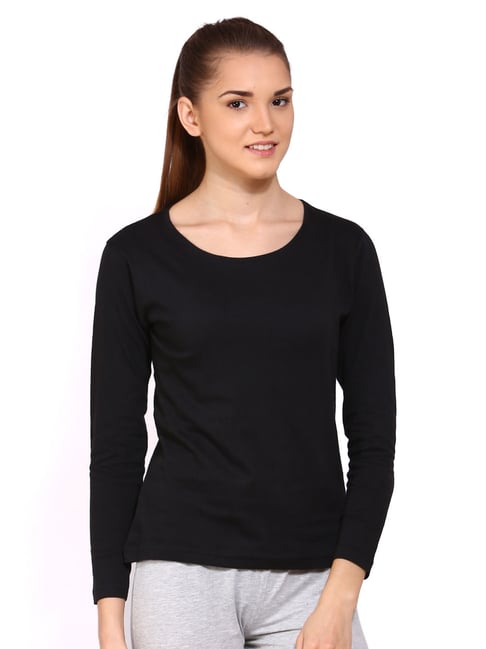 Appulse Black Cotton Slim Fit T-Shirt-picture-24