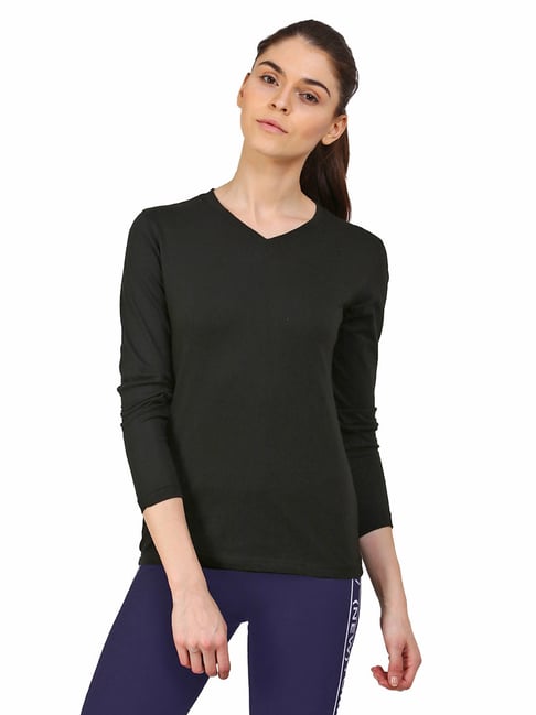 Appulse Black Cotton Slim Fit T-Shirt-picture-13
