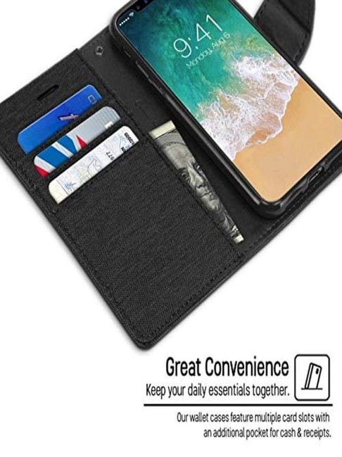 Buy ClickCase Canvas Leather Wallet Case Flip Cover For OPPO F21