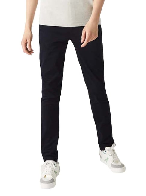 Lacoste standard fit trousers in mid blue | ASOS