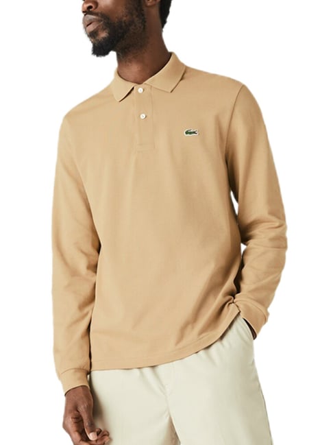 Tan 2025 lacoste shirt