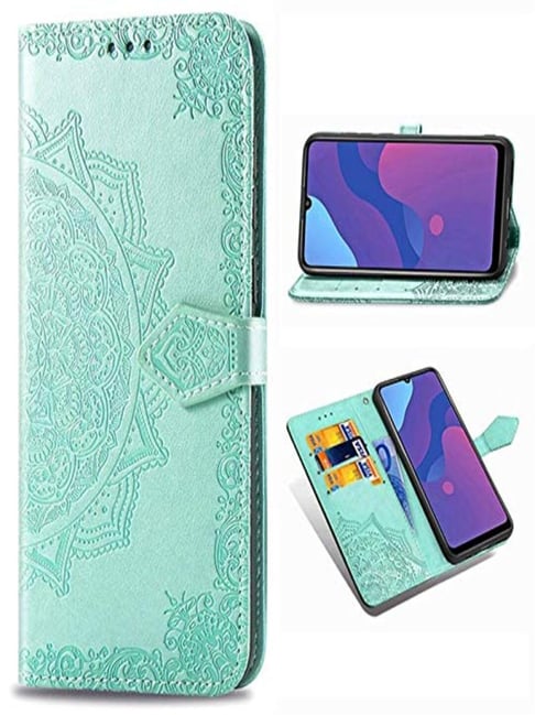 ClickCase Vintage Leather Wallet Case Flip Cover For iPhone 13 Pro Max  (Green)