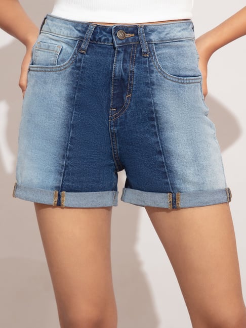 Buy Blue Shorts for Women by LONDON RAG Online | Ajio.com