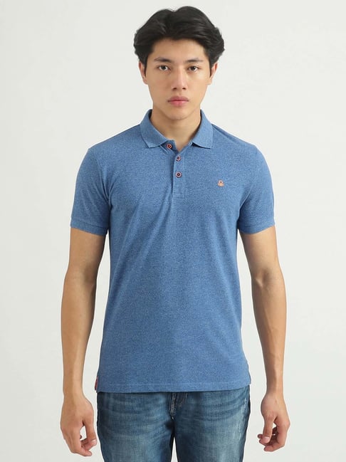 United Colors of Benetton Sky Blue Polo T-Shirt