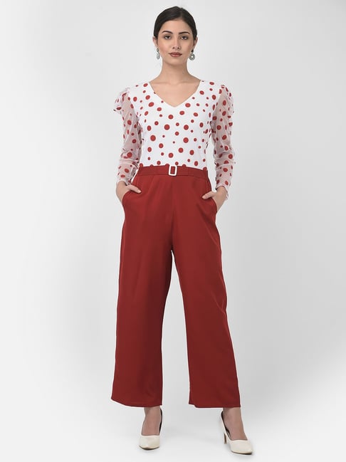 Eavan Red White Polka Dot Jumpsuit