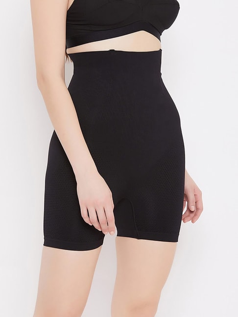 Buy Secrets By ZeroKaata Women Solid High-waist Seamless Tummy Tucker  Shapewear - Black Online