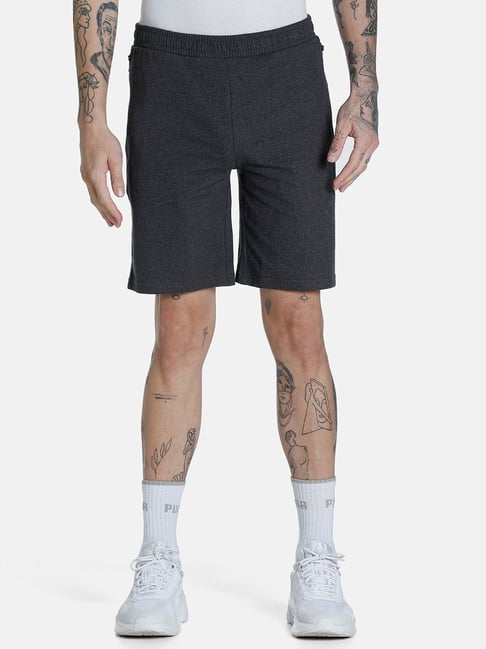 Puma Essentials Grey Cotton Regular Fit Shorts-picture-10