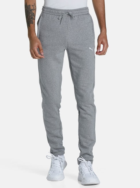 Buy Puma Grey Cotton Slim Fit Track Pants for Mens Online  Tata CLiQ