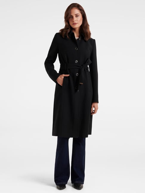 Forever New Black Trench Coat