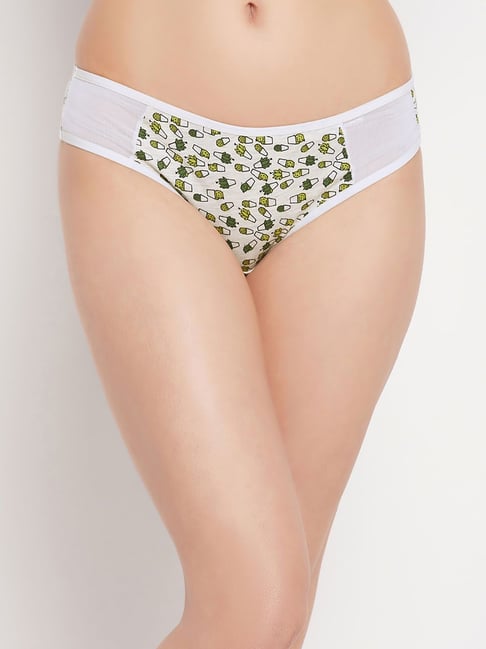 Buy Clovia Beige & Pink Printed Hipster Panty for Women Online @ Tata CLiQ