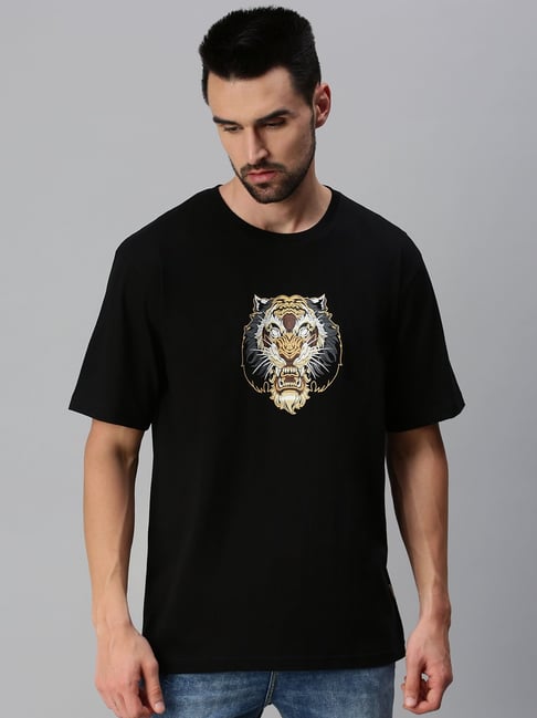 Buy Black Tshirts for Women by VEIRDO Online