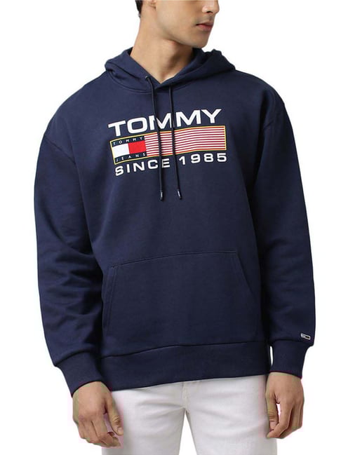Tommy Jeans Twilight Navy Logo Regular Fit Hoodie