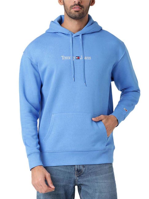 Tommy Jeans Blue Tommy Hilfiger Hoodie Mens Mens Clothing Tommy