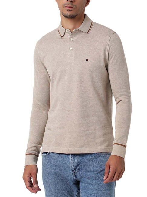 Tommy Hilfiger Desert Khaki Regular Fit Polo T-Shirt