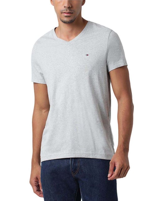 Tommy Hilfiger Light Grey Heather Regular Fit T-Shirt