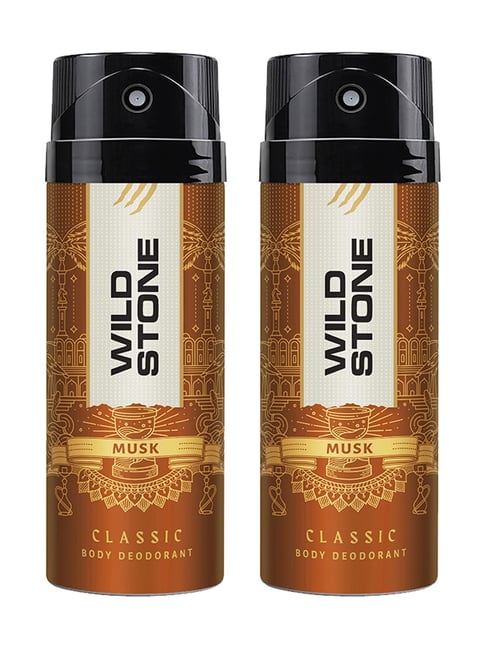 Wild Stone Classic Musk Deodorant for Men Pack of