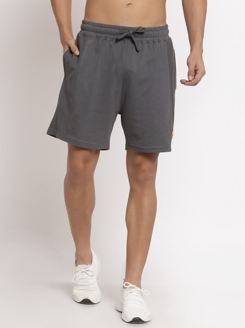 Club York Dark Grey Regular Fit Shorts