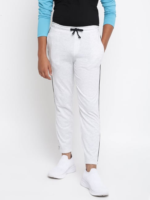 White track pants store kids