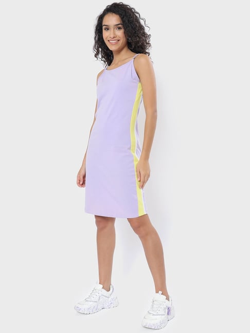 Bewakoof Purple A Line Dress Price in India