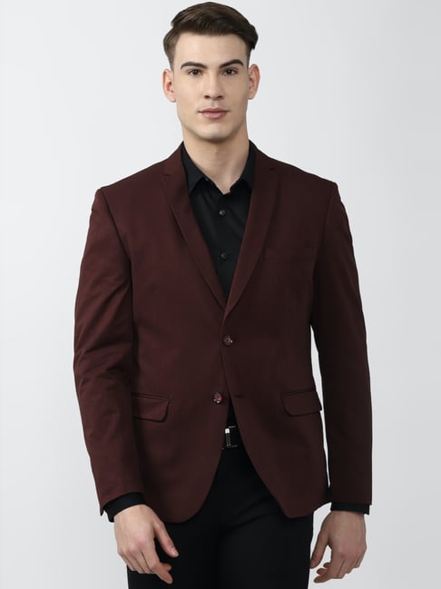 Maroon shop blazer online