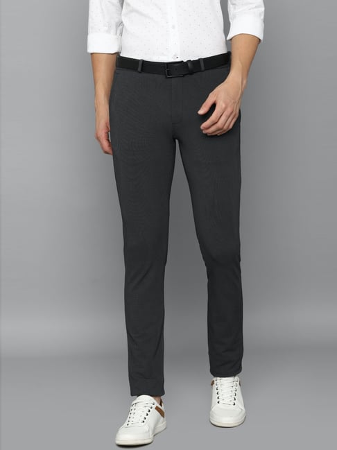 Buy Louis Philippe Sport Grey Slim Fit Trousers for Mens Online @ Tata CLiQ