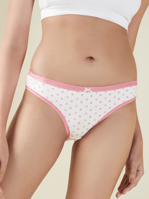 Wunderlove by Westside Pink Bikini Briefs Set Of Three Price in India