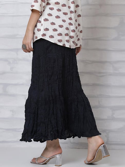 Buy Rangriti Navy Cotton Regular Fit Skirt for Women Online Tata CLiQ