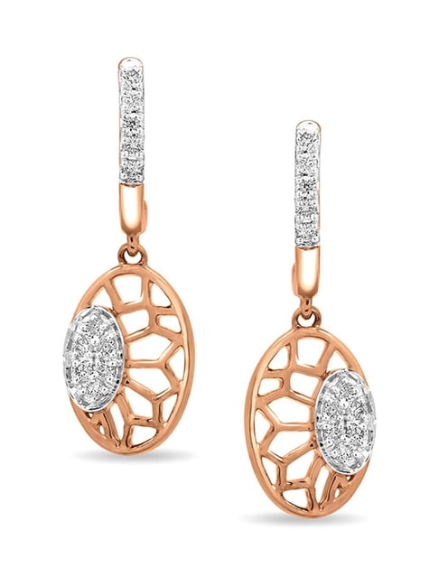 Diamond Linear Drop Earrings | Linear Earrings | Fine Jewellery Online