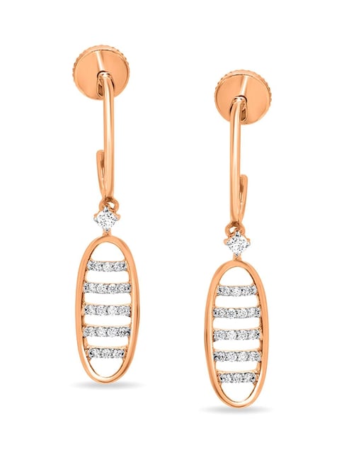 The Jewel Factor 18K Rose Gold Plated Crystal Fey Hoop Earrings Buy The  Jewel Factor 18K Rose Gold Plated Crystal Fey Hoop Earrings Online at Best  Price in India  Nykaa