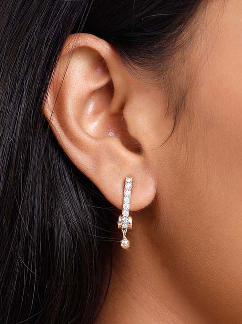 Refine Diamond Drop Earrings