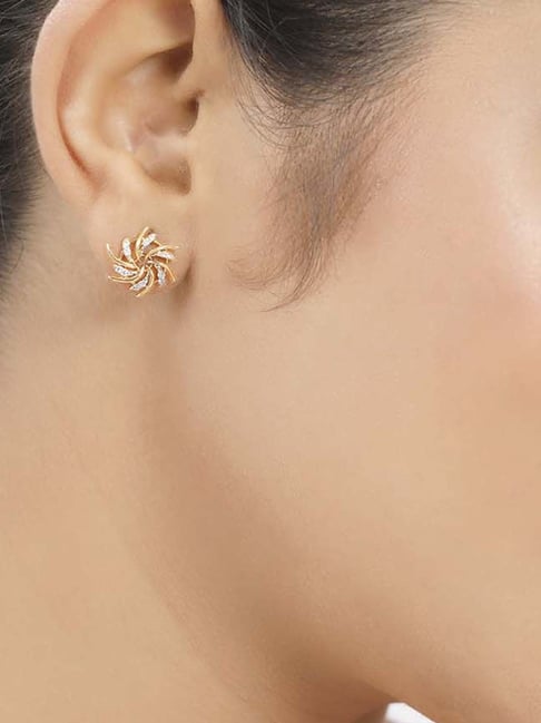 Floral Wirework Stud Earrings