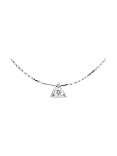 Trillion Cut Diamond Necklace | Bijoux Majesty